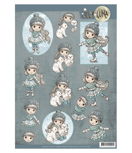 FEUILLE 3D LUNA - CD11005