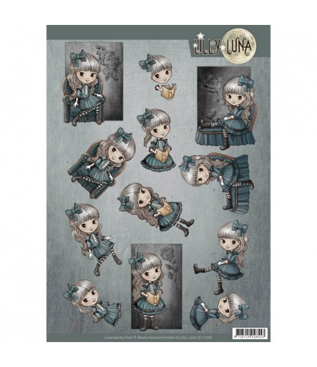 FEUILLE 3D LUNA - CD11039