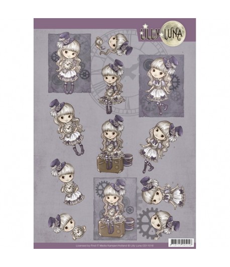 FEUILLE 3D LUNA - CD11016