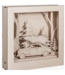 KIT BOIS VOITURE ET FORET 30X30X6.6CM