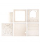 KIT BOIS VOITURE ET FORET 30X30X6.6CM