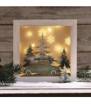 KIT BOIS VOITURE ET FORET 30X30X6.6CM