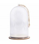CLOCHE EN PLASTIQUE AVEC SON SOCLE 13CM