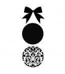 POCHOIR 12X25 EP 0.25 BOULE NOEL KSTDL13