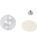 8 BOULES PLASTIQUES 6 CM