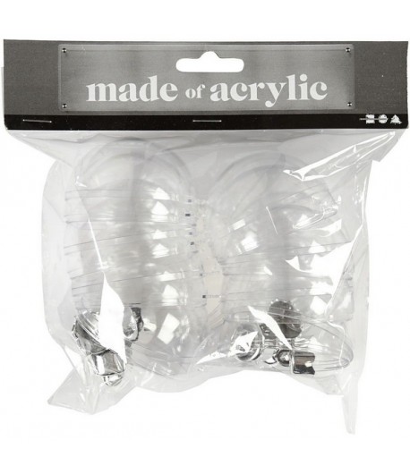 8 BOULES PLASTIQUES 6 CM