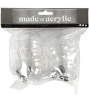 8 BOULES PLASTIQUES 6 CM