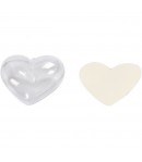 10 COEURS EN PLASTIQUE 6.5 CM
