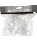 10 COEURS EN PLASTIQUE 6.5 CM