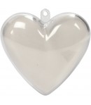 10 COEURS EN PLASTIQUE 6.5 CM