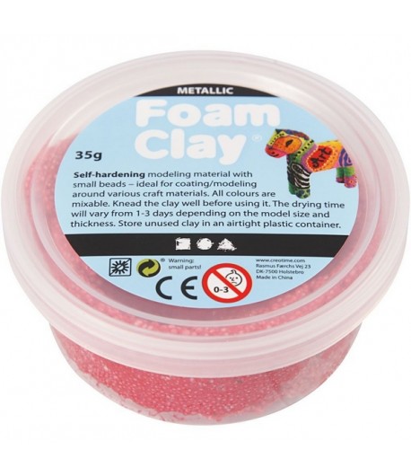 PATE A MODELER FOAM CLAY ROUGE SINTILLANT- 35 G