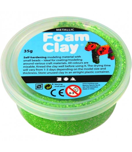 PATE A MODELER FOAM CLAY VERT SINTILLANT- 35 G