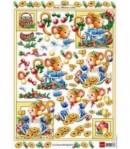 FEUILLE 3D SOURIS COOKIES 3D547