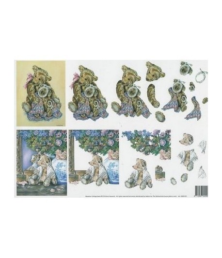 FEUILLE 3D OURSONS 99091/01