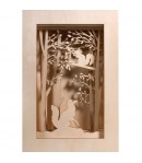 KIT BOIS CADRE FORET 30X30X6.6CM