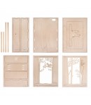 KIT BOIS CADRE FORET 30X30X6.6CM