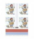 FEUILLE 3D PETITE FILLE 9908444