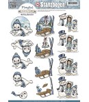 FEUILLE 3D PLAYFUL WINTER  - SB10021