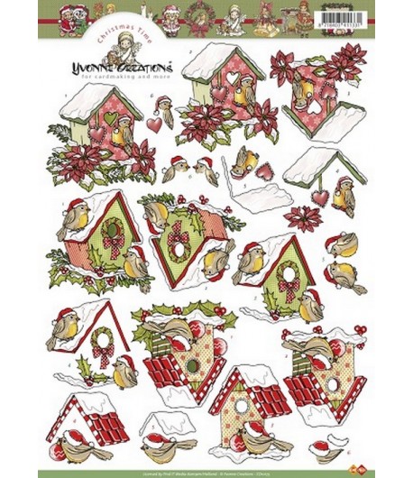 FEUILLE 3D NICHOIRS DE NOEL