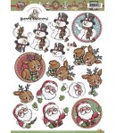 FEUILLE 3D PERSONNAGES DE NOEL