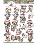 FEUILLE 3D FILLETTE DE NOEL