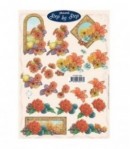 FEUILLE 3D CADRE COMPOSITION AUTOMNE