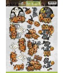 FEUILLE 3D CITROUILLES HALLOWEEN