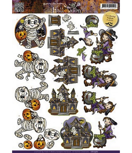 FEUILLE 3D HALLOWEEN