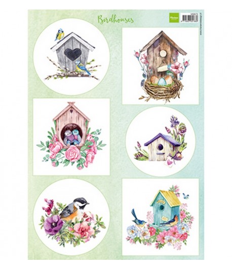 FEUILLE 3D BIRDHOUSES - VK9573