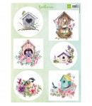 FEUILLE 3D BIRDHOUSES - VK9573