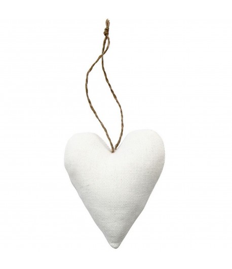 COEUR TISSU BLANC 8X9.5