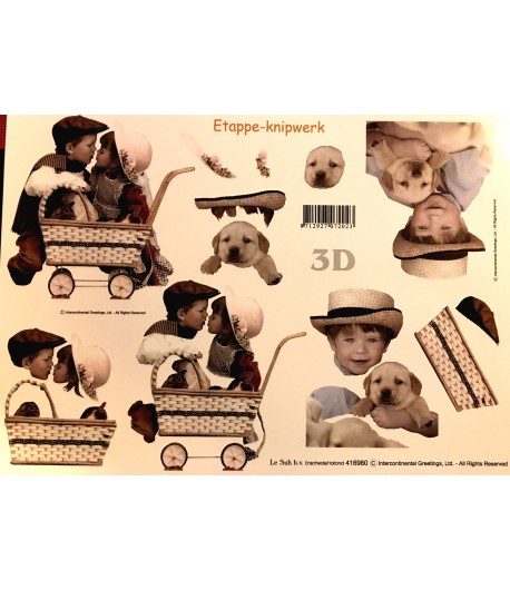 FEUILLE 3D ENFANTS ET ANIMAUX