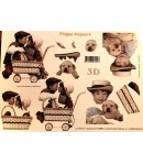 FEUILLE 3D ENFANTS ET ANIMAUX