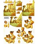 FEUILLE 3D LES CHIOTS
