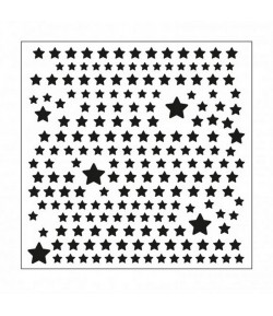 POCHOIR ETOILES 15X15