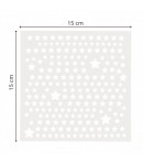 POCHOIR ETOILES 15X15
