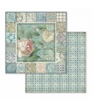 PAPIER AZULEJO ROSES 30 X 30 CM - SBB606