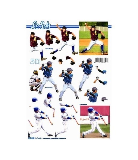 FEUILLE 3D BASE BALL 777390