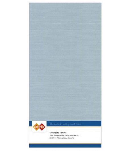 10 FEUILLES 13.5 X 27 CM 240GR - GRIS CLAIR