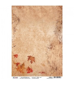 PAPIER DE RIZ AUTUMN BREEZE 22 X 32 CM