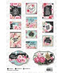 BLOC 3D PAINTED PEONIES