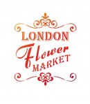 POCHOIR A4 LONDON FLOWER MARKET