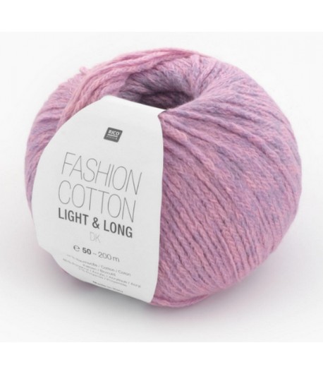 LAINE FASHION COTTON LIGHT & LONG LILAS ET ROSE (004)