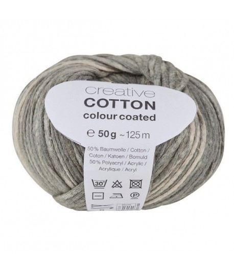 LAINE CREATIVE COTTON COLOUR COATED GRIS (005)