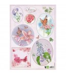 FEUILLE PAPILLONS ET FLEURS - MD EWK1244