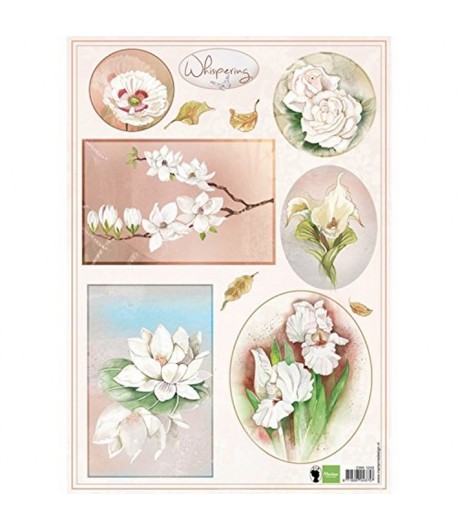 FEUILLE FLEURS BLANCHES - MD EWK1243