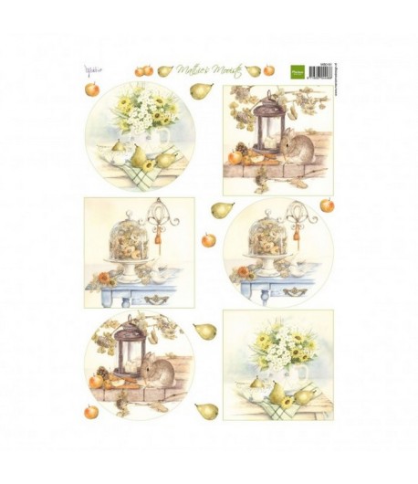 FEUILLE LAPINS ET FLEURS - MD MB0161