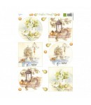 FEUILLE LAPINS ET FLEURS - MD MB0161