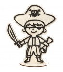 FIGURINE BOIS PIRATE POUR FOAM CLAY