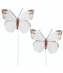 PAPILLONS X 2 - BLANC